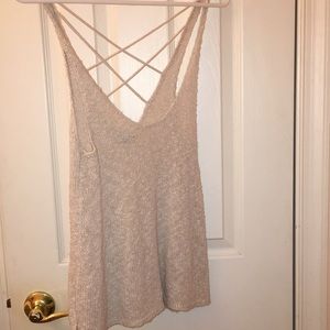 american eagle knitted tank top